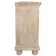Carter 4-Door Sideboard in Distressed White Traditional Hand Carved Solid Wood