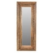 Ayla Mirror in Natural Finished Traditional Handcarved Solid Wood