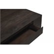 Flagstaff 2-Drawer Square Cocktail Table in Modern Barista Brown on Solid Wood