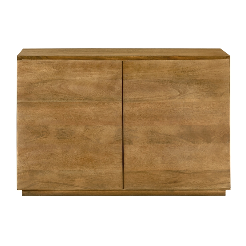 Flagstaff 2-Door Sideboard in a Modern Spice Tan Finish on Solid Wood