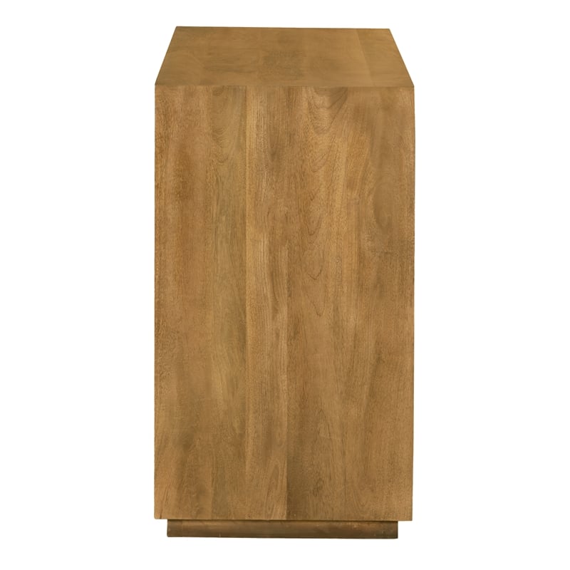 Flagstaff 2-Door Sideboard in a Modern Spice Tan Finish on Solid Wood