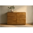 Flagstaff 2-Door Sideboard in a Modern Spice Tan Finish on Solid Wood