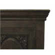 Athena 4-Door Sideboard in Antique Black with Traditional Carving on Solid Wood