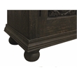 Athena 4-Door Sideboard in Antique Black with Traditional Carving on Solid Wood
