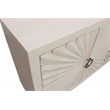 Bayside 4-Door Sideboard in Mid-century Ivory on Solid Wood