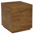 Flagstaff Square Side Table in Modern Spice Tan Finish on Solid Wood