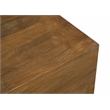 Flagstaff Square Side Table in Modern Spice Tan Finish on Solid Wood