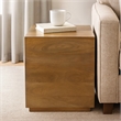 Flagstaff Square Side Table in Modern Spice Tan Finish on Solid Wood