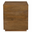 Flagstaff Square Side Table in Modern Spice Tan Finish on Solid Wood