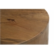 Flagstaff Round Side Table in Modern Spice Tan Finish on Solid Wood