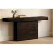 Flagstaff Console Table in Modern Barista Brown Finish on Solid Wood