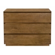 Flagstaff 3-Drawer Nightstand in Modern Spice Tan Finish on Solid Wood