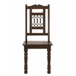 Bliss Dining Chair 2-Piece Set in Traditional Barista Brown on Solid Wood