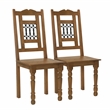 Bliss Dining Chair 2-Piece Set in Traditional Spice Tan on Solid Wood