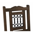 Bliss Counter Chair 2-Piece Set in Traditional Barista Brown on Solid Wood