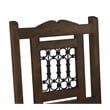 Bliss Bar Chair 2-Piece Set in Traditional Barista Brown on Solid Wood