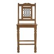 Bliss Bar Chair 2-Piece Set in Traditional Spice Tan on Solid Wood