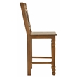 Bliss Bar Chair 2-Piece Set in Traditional Spice Tan on Solid Wood
