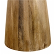 Jaden Round Counter Table in Mid-Century Distressed Natural Finish on Solid Wood