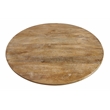 Jaden Round Counter Table in Mid-Century Distressed Natural Finish on Solid Wood