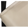 Wendy Arm Chair in Modern Ivory Leather 2-Piece Set with Wrought Iron Base