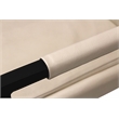 Wendy Arm Chair in Modern Ivory Leather 2-Piece Set with Wrought Iron Base