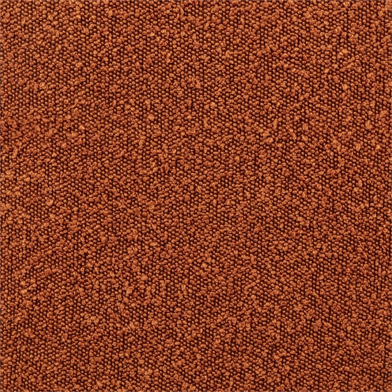 Maya Occasional Swivel Chair 2-Piece Set in Modern Rust Boucle Fabric
