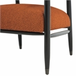 Quinn Arm Chair 2-Piece Set in Mid-Century Rust Boucle Fabric
