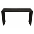 Tazmyn Console Table in Modern Charcoal Finish on Hand Carved Solid Wood