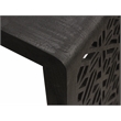 Tazmyn Console Table in Modern Charcoal Finish on Hand Carved Solid Wood
