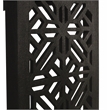 Tazmyn Console Table in Modern Charcoal Finish on Hand Carved Solid Wood