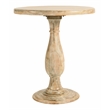 Jenna Pedestal Bar Table in Coastal Natural Finish On Mango Solid Wood