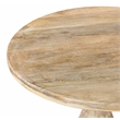 Jenna Pedestal Bar Table in Coastal Natural Finish On Mango Solid Wood