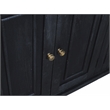 Jenna 6-Door Sideboard in Farmhouse Charcoal Gray Finish on Solid Wood