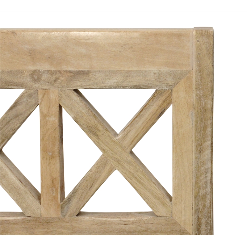 Jenna Counter Chair 2-Piece Set in a Natural Farmhouse Finish on Solid Wood