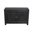 Waverly 2-Door Sideboard in Traditional Charcoal Gray Finish on Solid Wood