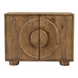 Augustus 2-Door Sideboard in a Modern Spice Tan Finish on Solid Wood