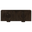 Augustus 4-Door Sideboard in a Modern Barista Brown Finish on Solid Wood