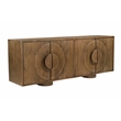 Augustus 4-Door Sideboard in a Modern Spice Tan Finish on Solid Wood