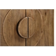 Augustus 4-Door Sideboard in a Modern Spice Tan Finish on Solid Wood