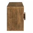 Augustus 4-Door Sideboard in a Modern Spice Tan Finish on Solid Wood
