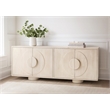 Augustus 4-Door Sideboard in a Modern Sone Natural Finish on Solid Wood
