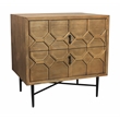 Samara 2-Drawer Small Nightstand in Contemporary Natural Finish Pine Solid Wood