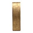 Pilot Book Case in Brass with 4 Shelves Crafted from Solid Wood and Aluminum