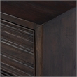 Carmenita 2 Drawer Might Night Stand in Rustic Light Brown Finish on Solid Wood