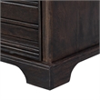 Carmenita 2 Drawer Might Night Stand in Rustic Light Brown Finish on Solid Wood