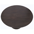 Jaden Solid Wood Round Dining Table in Charred Ember Brown Finish