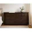 Astrid 8-Drawer Dresser in Appalachian Brown on Oak Solid Wood