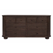 Astrid 8-Drawer Dresser in Appalachian Brown on Oak Solid Wood