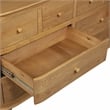 Astrid 8 - Drawer Dresser in Natural Finish on Oak Solid Wood